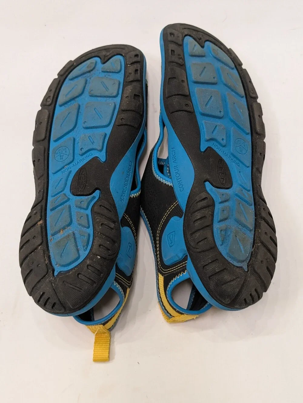 Keen Big Kid Boy's 6 Blue Black Knotch Creek Open Toe Water Shoes Sandals